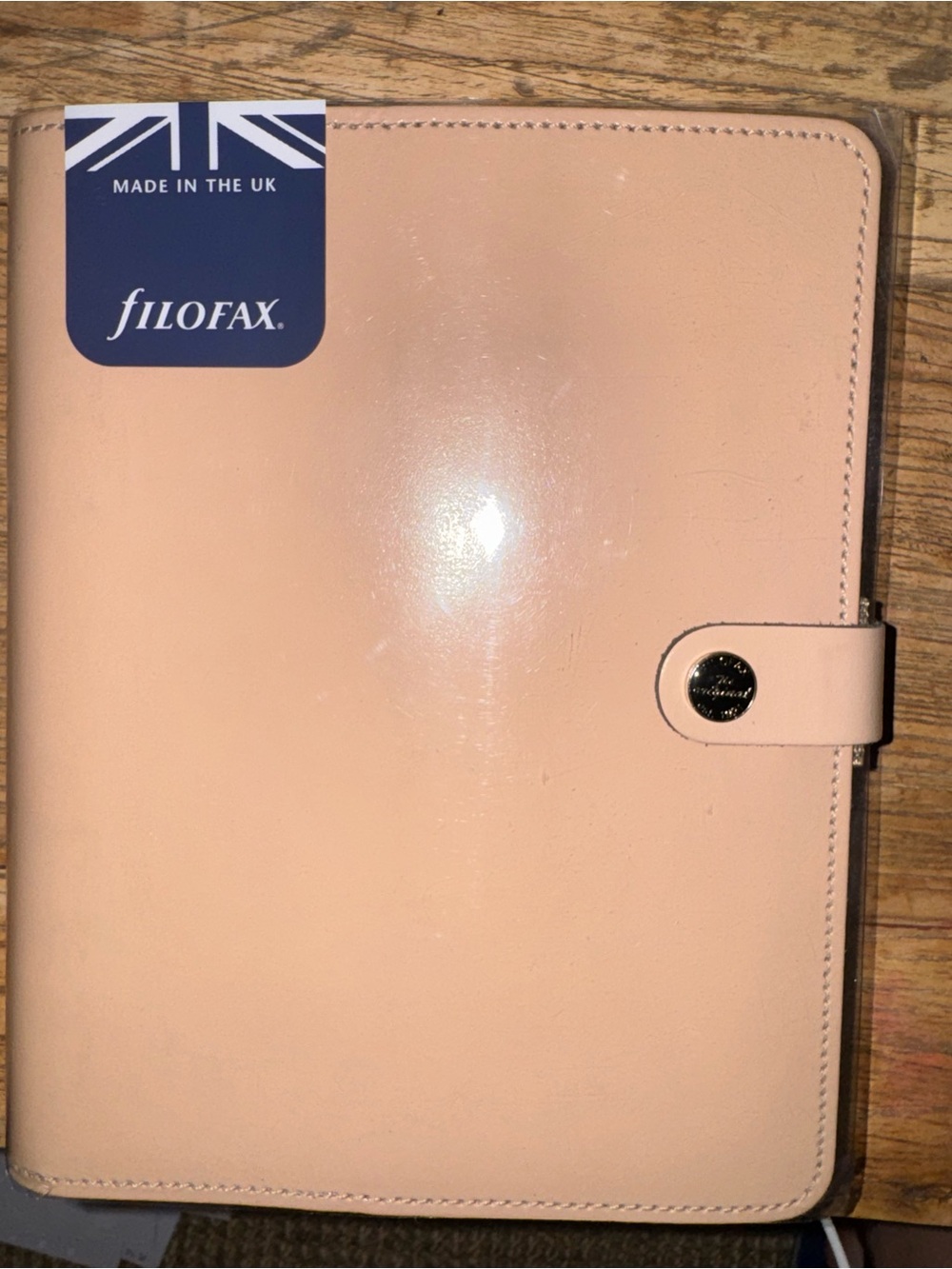Filofax Nude Patent A5 Leather Organizer